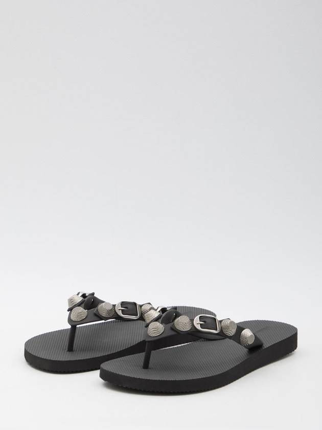 Balenciaga Cagole Thong Sandal Black