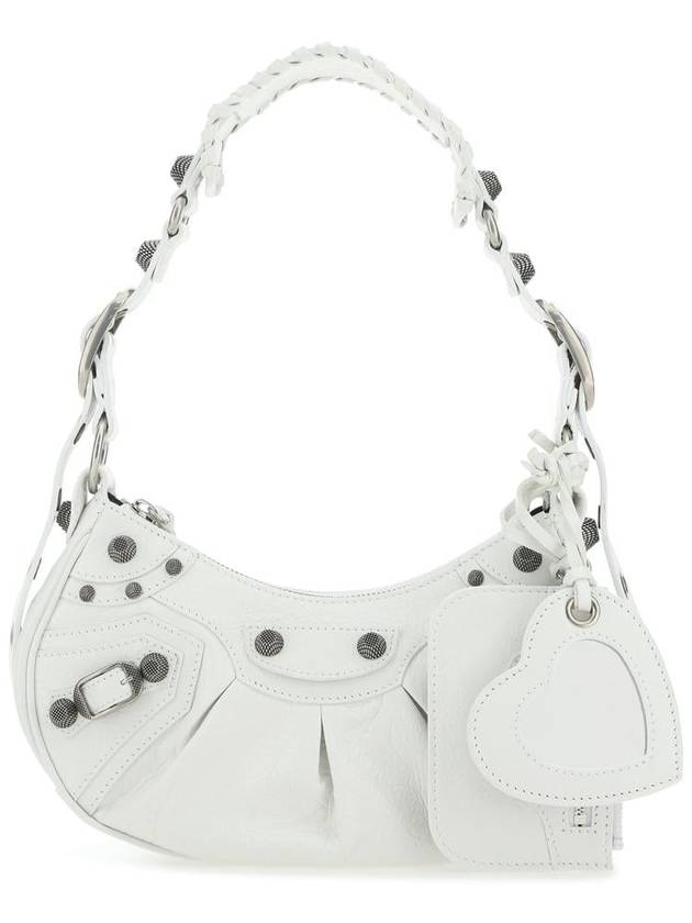 Balenciaga Le Cagole XS Lambskin Shoulder Bag White