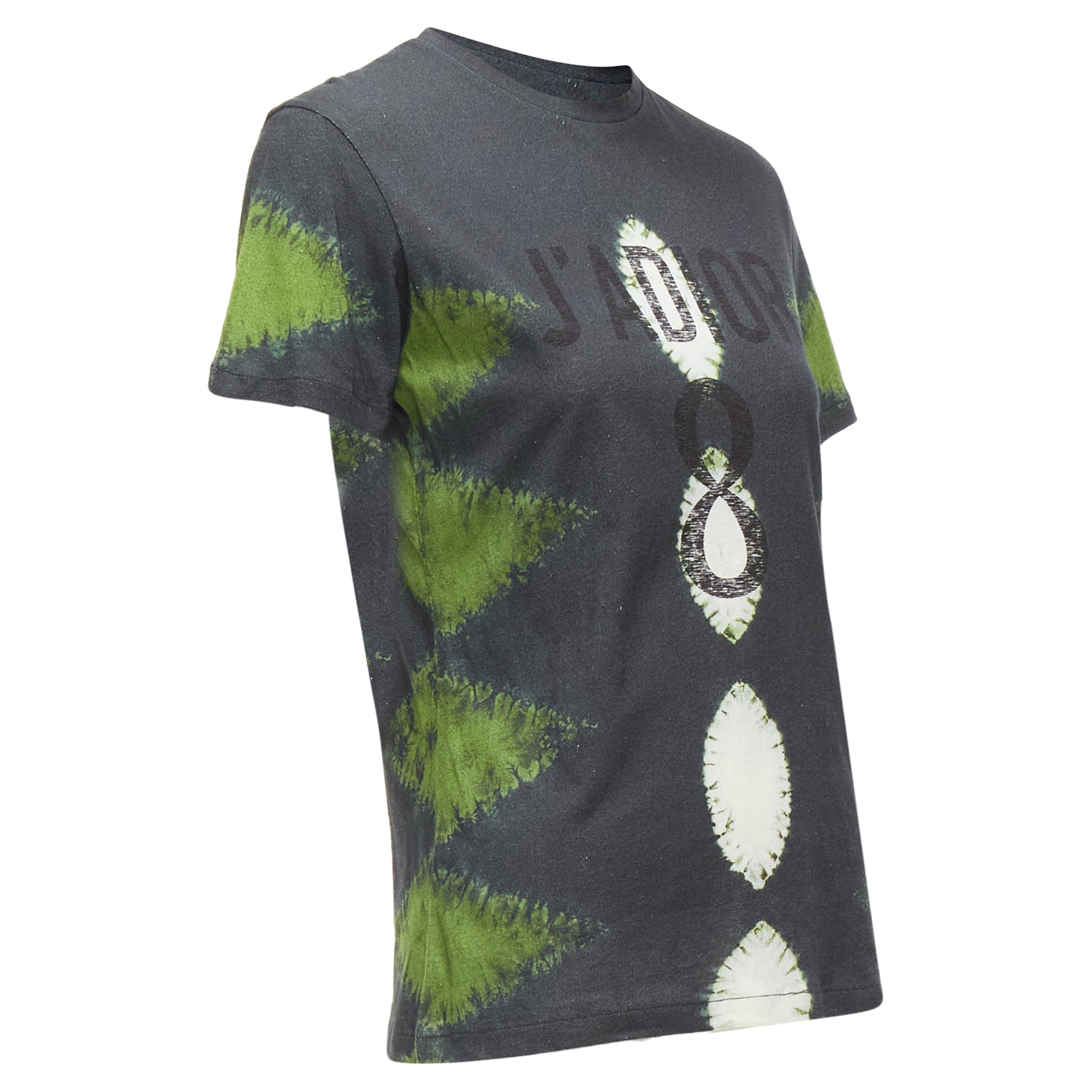 Christian Dior J'adior Tie Dye Cotton Linen 8 Tshirt
