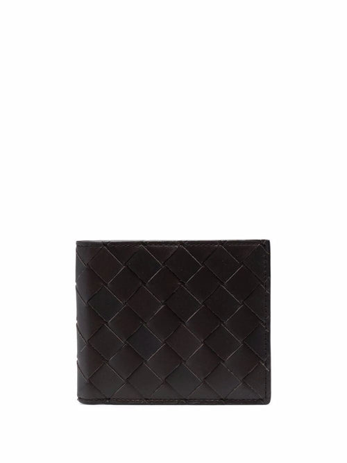 Bottega Veneta Men's Bi-Fold Woven Wallet in Brown | Size UNICA | 605721VCPQ4