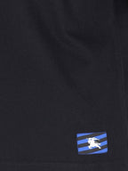 Burberry Equestrian Knight Patch Cotton Short Sleeve T-Shirt Black