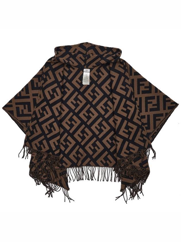 Fendi Brown Cashmere Poncho FXX711AEOSF0QE1