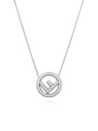 Fendi FF Logo Chain Bracelet Silver