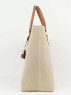 CELINE Anchor Print Cabas Tote Bag Beige
