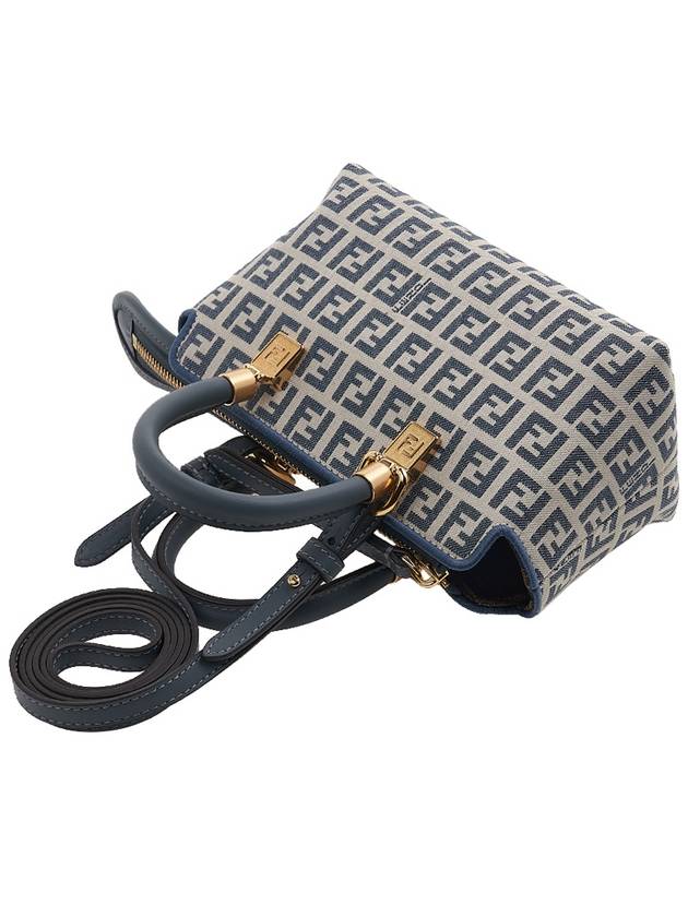 Fendi FF Small Fabric Tote Bag Blue