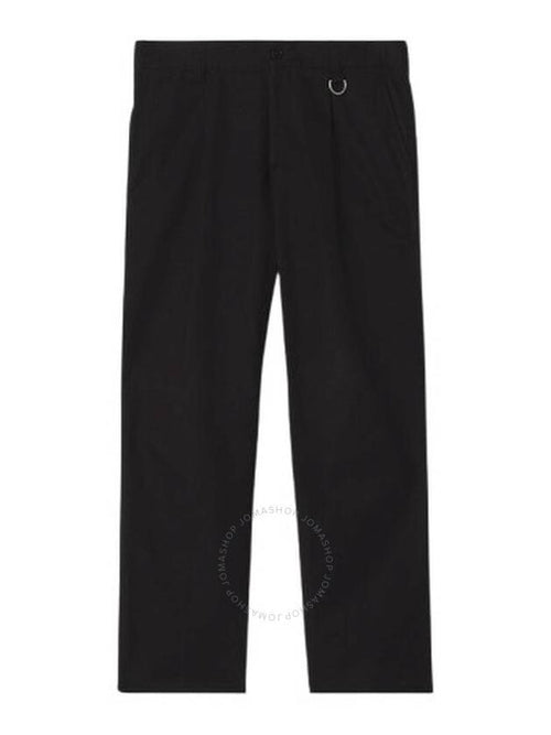 Burberry Burberry Men's Black Dover Cotton Gabardine Tailored Trousers, Brand Size 44 (Waist Size 29.5