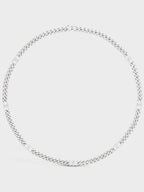 CELINE Men's Triomphe Gourmet Necklace Silver
