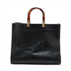 Fendi Sunshine Leather  Bag Black 8BH386 Fender