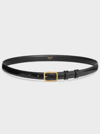 CELINE BC 16 Taullion Leather Belt 18mm Black