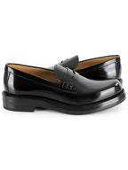 Carlo Polished Calfskin Loafers Black Dior