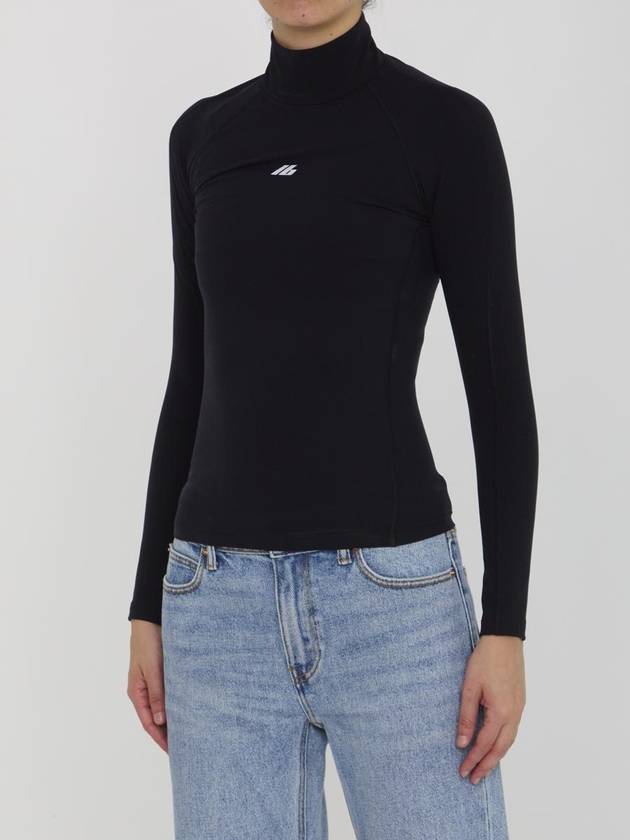 Balenciaga Active sports long sleeve neck polar black