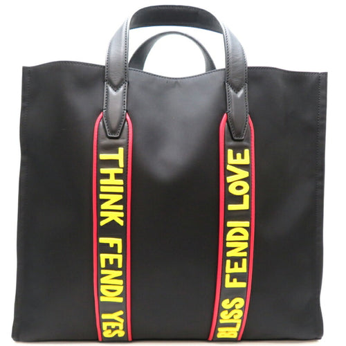 Fendi   yellow Nylon Leather Tote Bag ()