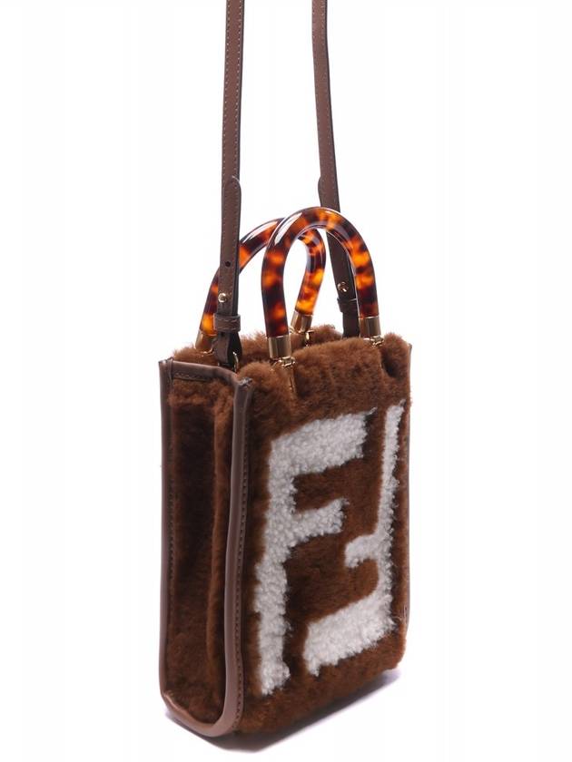 Fendi Sunshine Shopper Small Cross Bag Brown