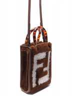 Fendi Sunshine Shopper Small Cross Bag Brown