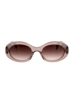 CELINE Eyewear Triomphe Logo Temple Sunglasses Brown