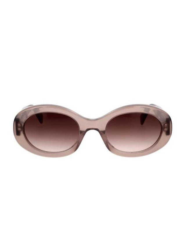 CELINE Eyewear Triomphe Logo Temple Sunglasses Brown