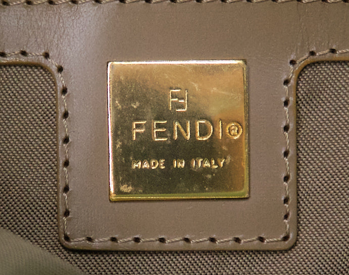 Fendi Zucchino Canvas Bucket Bag - '10s