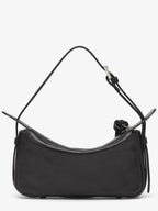 Fendi Simply Mini Leather Shoulder Bag Black