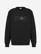 Cotton Fleece Sweatshirt Black Dior