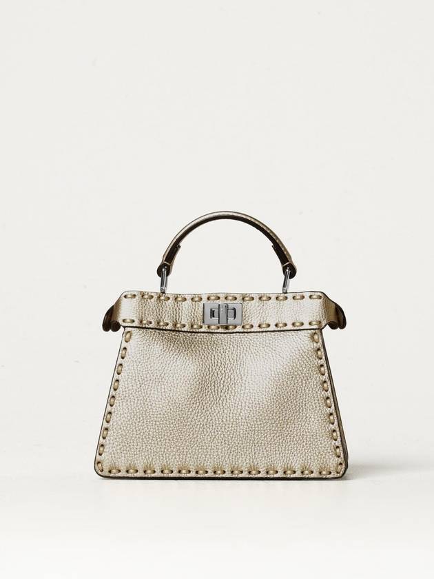 Fendi Peekaboo ISeeU Petite Tote Bag Gold