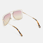 Chloe Pink Gradient Ce130S Poppy Square Sunglasses