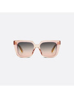 Midnight S1I Transparent Square Sunglasses Pink Dior