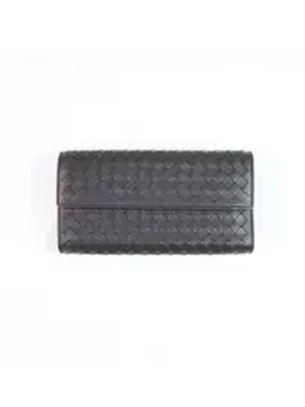 Bottega Veneta Intrecciato Continental Long Wallet Brown