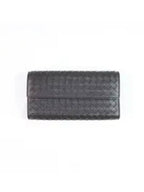 Bottega Veneta Intrecciato Continental Long Wallet Brown