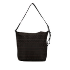 Fendi Zukiano One-Shoulder Bag Handbag Brown Canvas Leather  Fendi