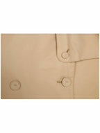 Fendi Abrigo Double Breasted Belted Trench Coat Beige