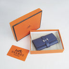 Hermes Wallet H022 Ladies Blue