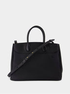 Burberry Rocking Horse Small Leather Tote Bag Black