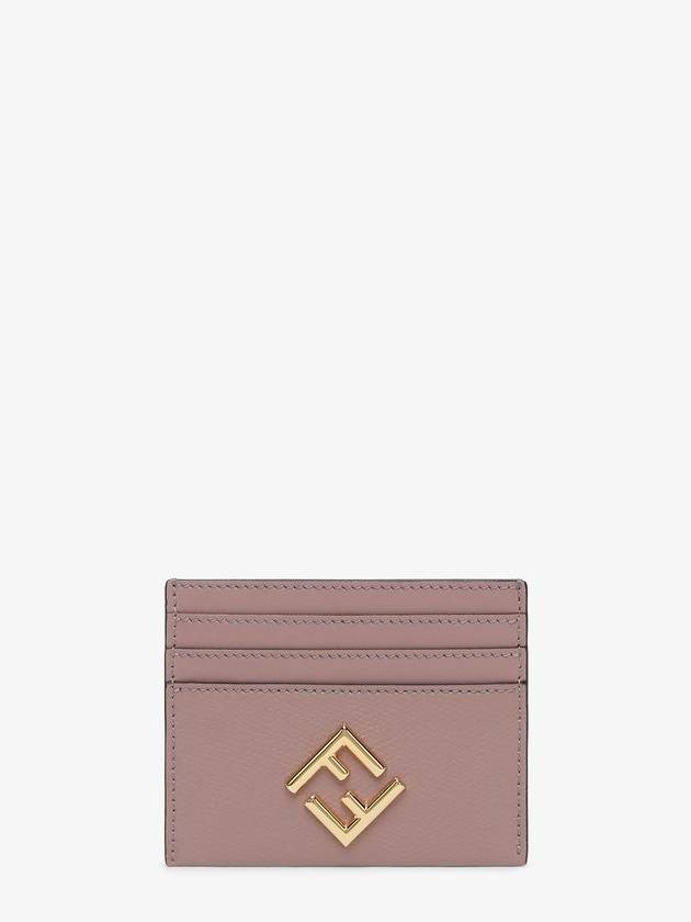 Fendi FF Diamond Card Wallet Pink