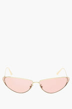 Dior Golden Metal Frame Miss Dior B1U Cat-Eye Sunglasses