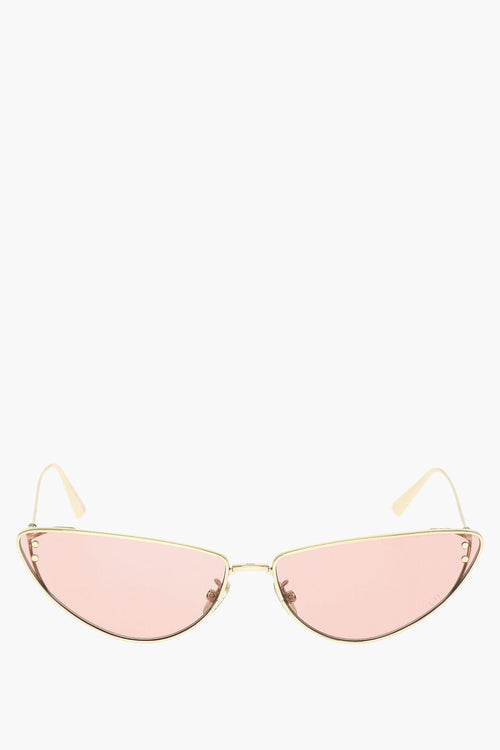Dior Golden Metal Frame Miss Dior B1U Cat-Eye Sunglasses