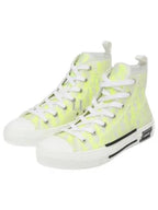Oblique B23 High Top Sneakers Yellow Dior