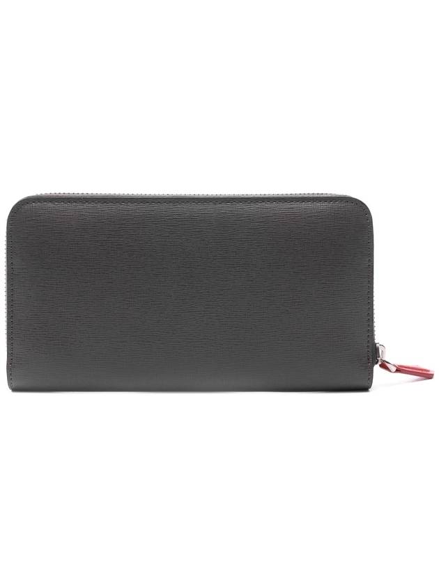 Fendi Monster Zip Round Long Wallet Grey