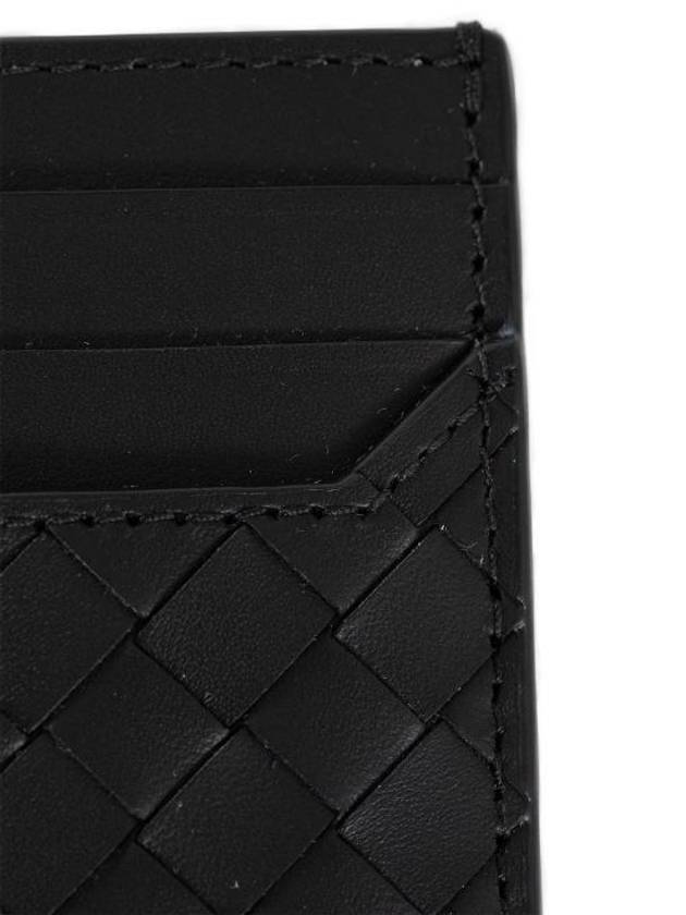 Bottega Veneta Piccolo Intrecciato Card Holder Black