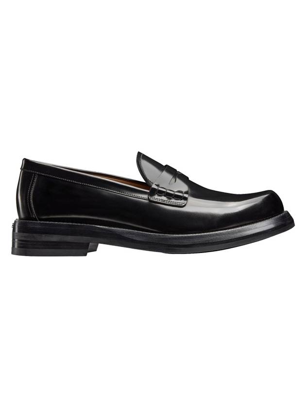 Carlo Polished Calfskin Loafers Black Dior
