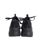 Dior D-Connect Sneakers in Black Leather and Neoprene