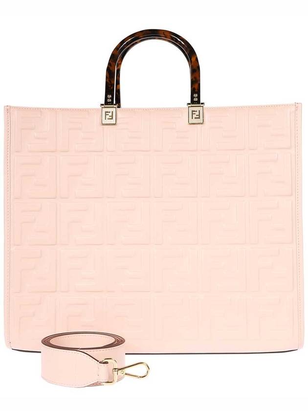 Fendi Sunshine FF Logo Medium Tote Bag Pink