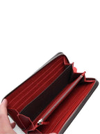 Fendi Monster Zip Round Long Wallet Grey
