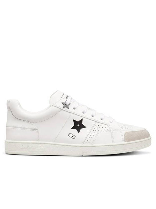 Star Leather Low Top Sneakers White Dior