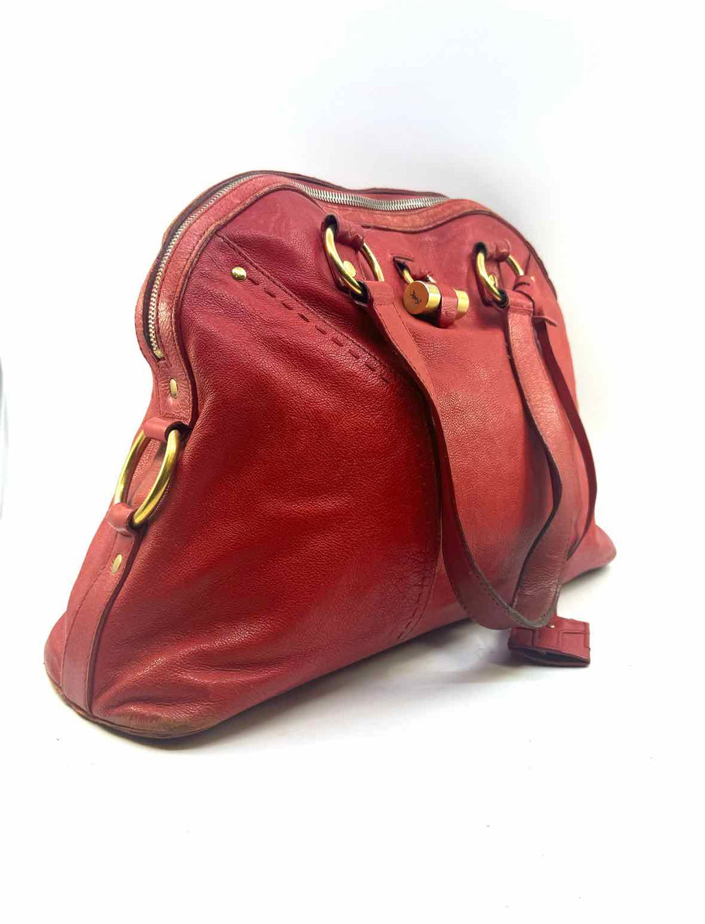 YVES SAINT LAURENT Red Leather Handbag