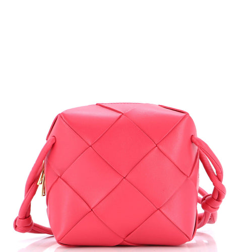 Bottega Veneta Cassette Camera Crossbody Bag Maxi Intrecciato Leather Mini