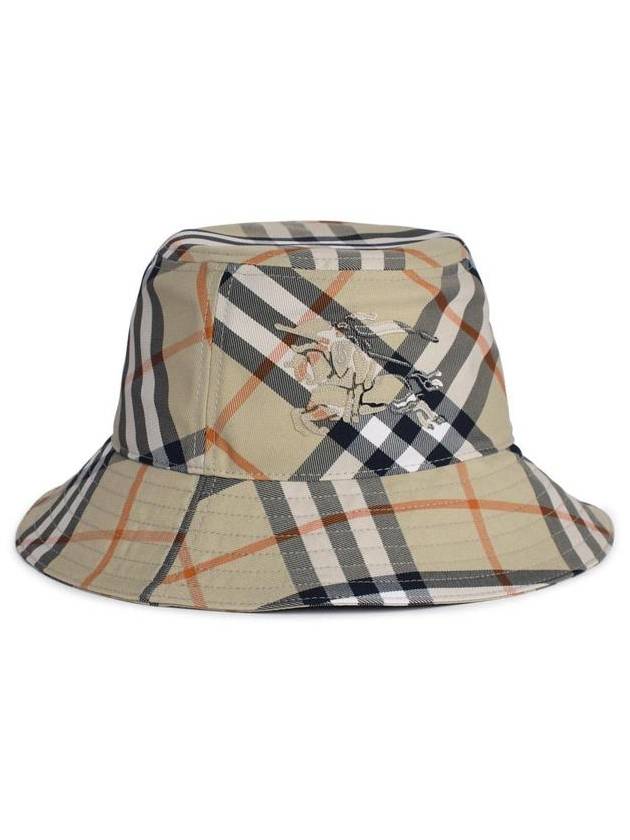 Burberry EKD Appliquéd Check Bucket Hat Beige