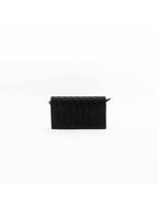 Bottega Veneta Intrecciato Strap Long Wallet Black