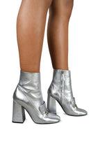 Burberry Women Silver Brabant Boots