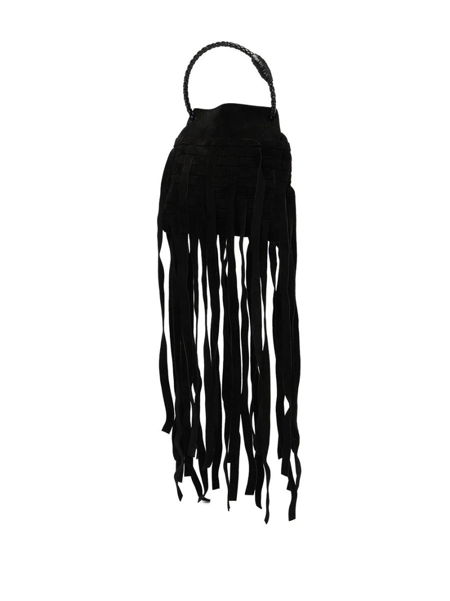 BOTTEGA VENETA Intrecciato Fringed Mini Bag