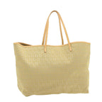 FENDI Zucchino Canvas Tote Bag Beige  am136b